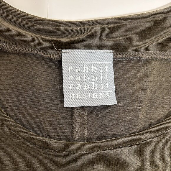 Vtg Rabbit Rabbit Rabbit 2pc Slinky Slip On Dress & Cardigan Set Striped Sz 10M - Picture 10 of 12